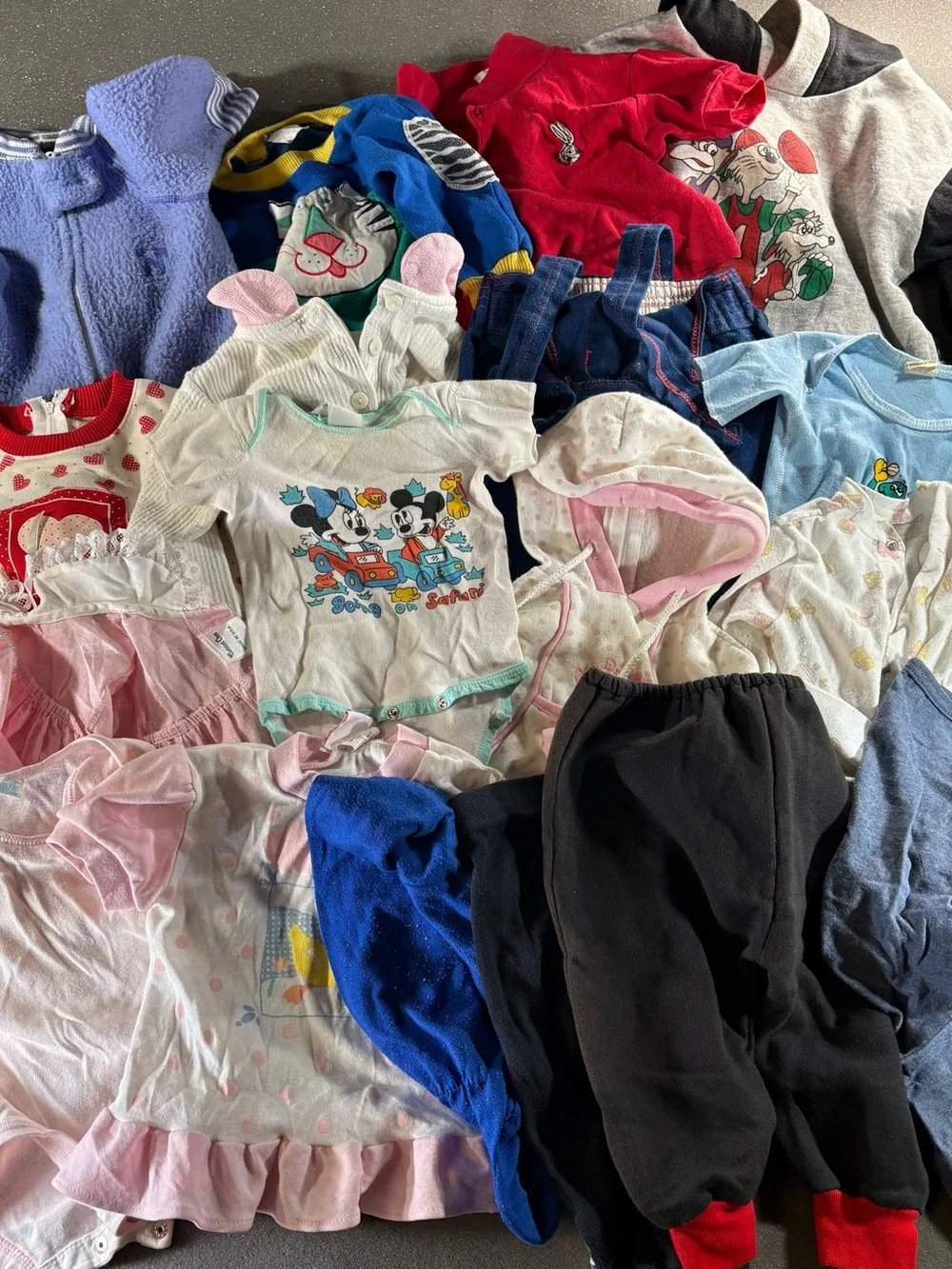 Lot of 19 Vintage 80/90s Baby Clothes 3-6M To 24M Made In USA (READ)